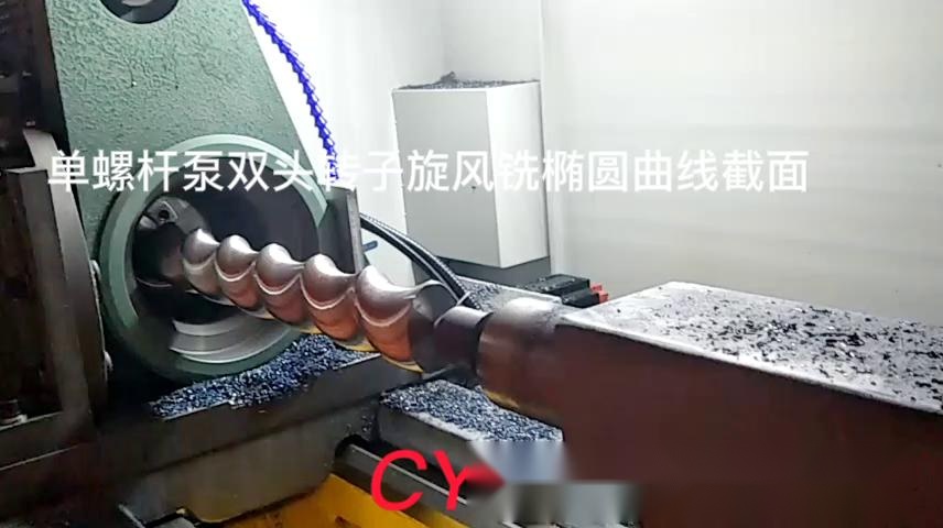 螺桿泵雙頭轉(zhuǎn)子旋風(fēng)銑加工